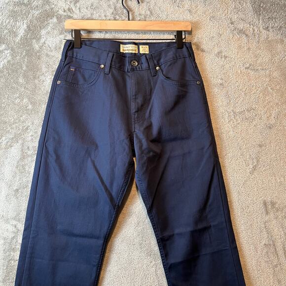 Patagonia Mens Performance Twill Straight Jeans Navy Blue Organic Cotton 28 X 32 - Picture 2 of 7